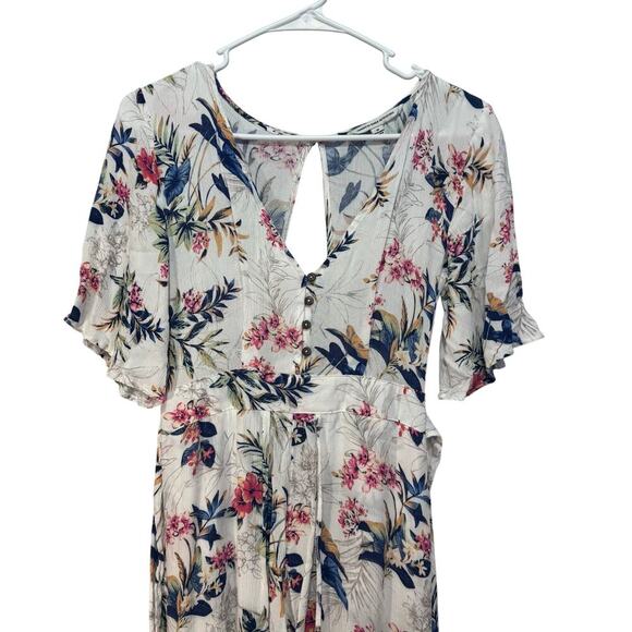 American Eagle Floral Romper Dress. Size 00 - Picture 3 of 8